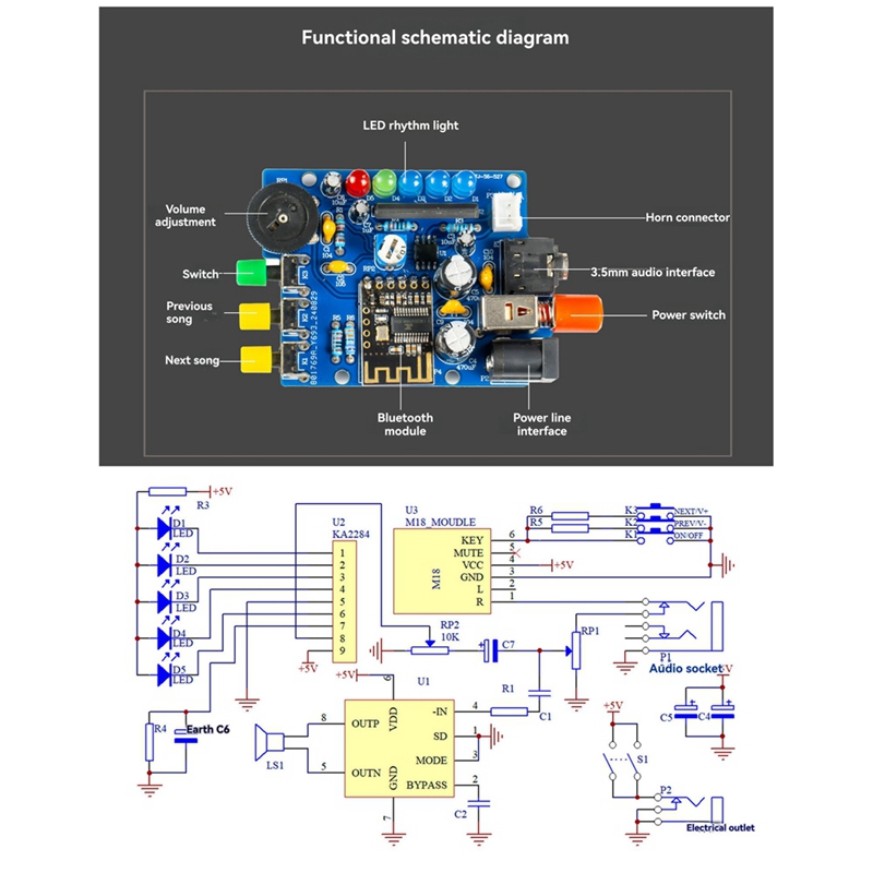 Zestaw DIY Głośnika Bluetooth  – Diy Electronics Project Kit recenzja i cena