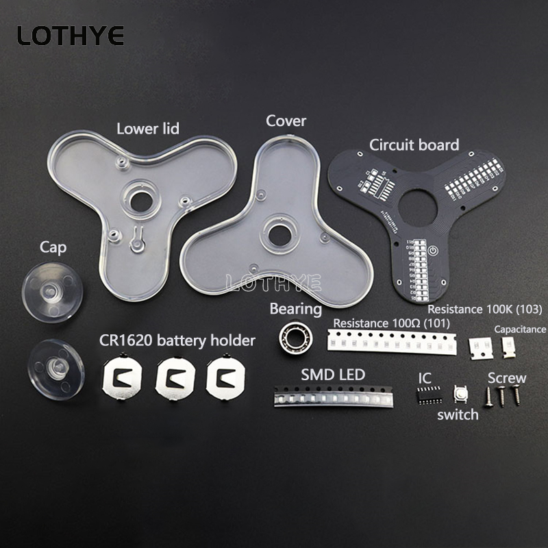 LED Fidget Spinner produkcja g – Diy Electronics Project Kit recenzja i cena