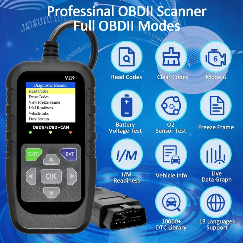 Skaner OBD2 V119, czytnik kodó – Logic Analyzer Usb recenzja i cena